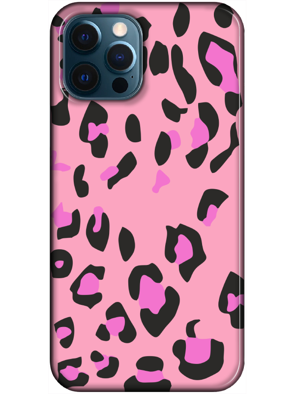 iPhone%2012%20Pro%20Leopar%20Desen%20Pembe%20Telefon%20Kılıfı