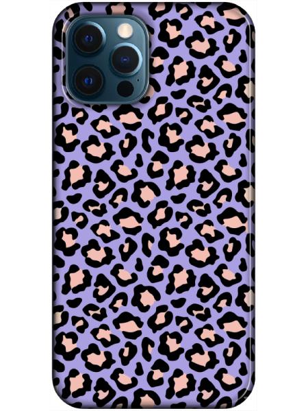 iPhone%2012%20Pro%20Leopar%20Desenli%20Lila%20Telefon%20Kılıfı