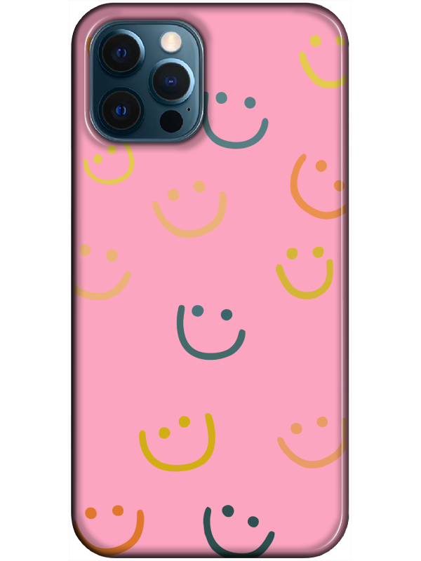 iPhone%2012%20Pro%20Emoji%20Gülen%20Yüz%20Pembe%20Telefon%20Kılıfı