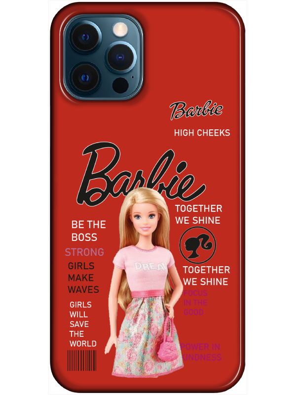 iPhone%2012%20Pro%20Max%20Barbie%20Kırmızı%20Telefon%20Kılıfı