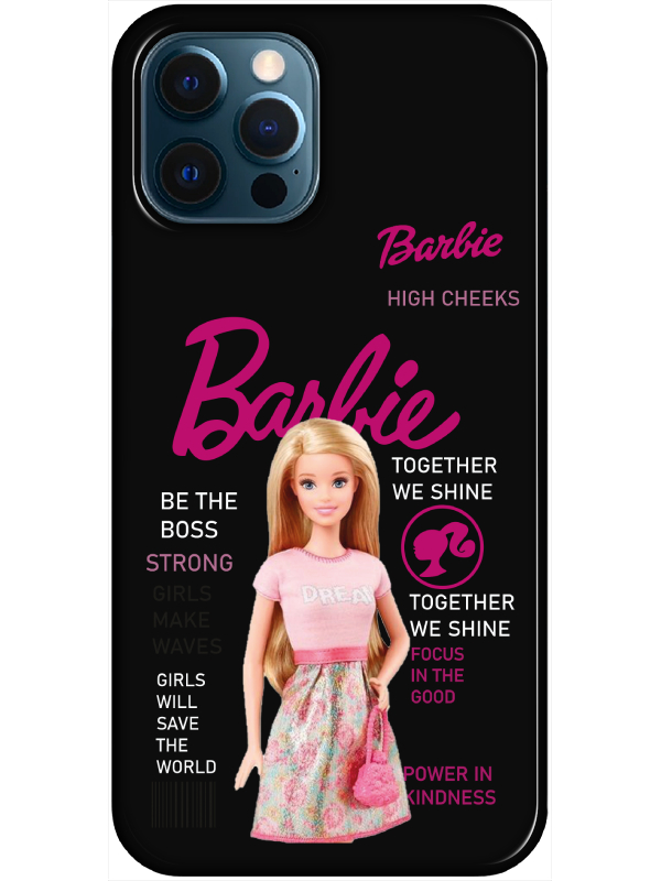 iPhone%2012%20Pro%20Max%20Barbie%20Siyah%20Telefon%20Kılıfı