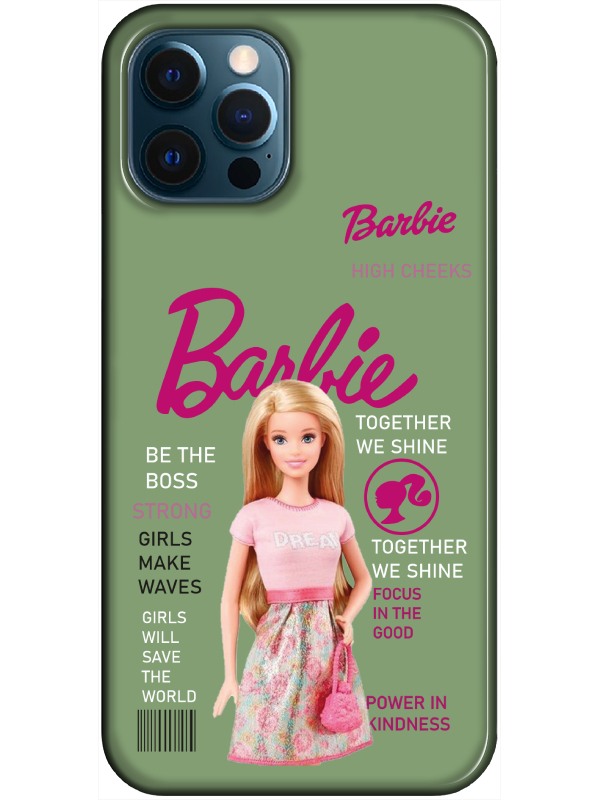 iPhone%2012%20Pro%20Max%20Barbie%20Yeşil%20Telefon%20Kılıfı