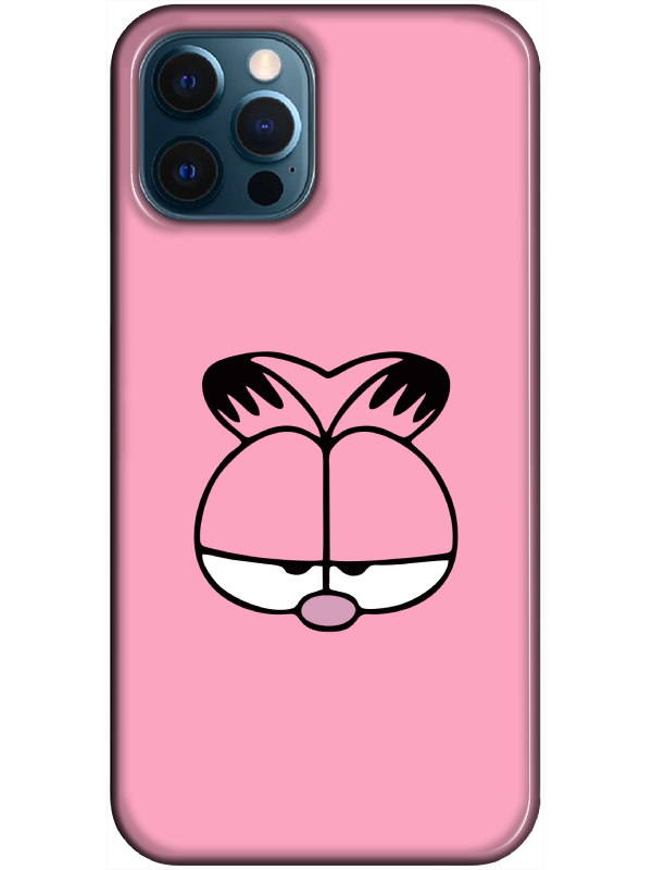 iPhone%2012%20Pro%20Max%20Garfield%20Pembe%20Telefon%20Kılıfı