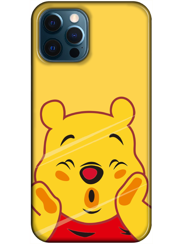 iPhone%2012%20Pro%20Max%20Winnie%20The%20Pooh%20Sarı%20Telefon%20Kılıfı