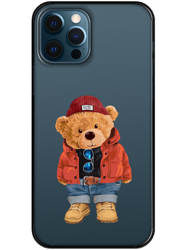 iPhone%2012%20Pro%20Max%20Teddy%20Bear%20Şeffaf%20Telefon%20Kılıfı