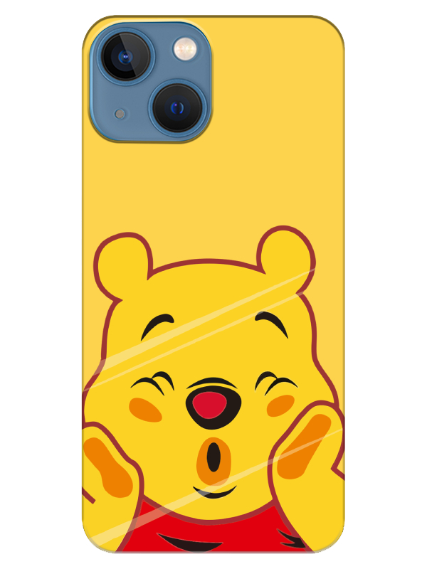 iPhone%2013%20Winnie%20The%20Pooh%20Sarı%20Telefon%20Kılıfı