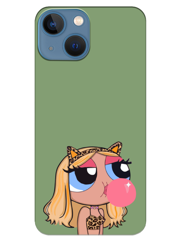 iPhone%2013%20Powerpuff%20Girls%20Yeşil%20Telefon%20Kılıfı