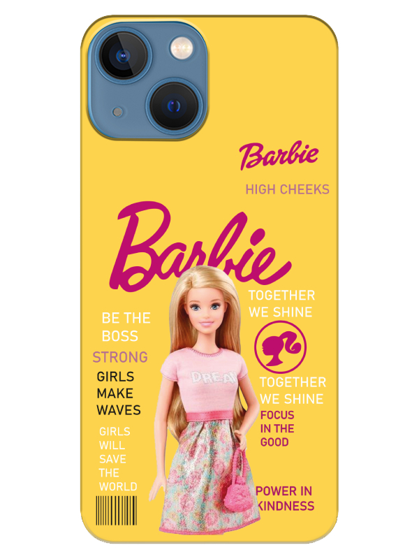 iPhone%2013%20mini%20Barbie%20Sarı%20Telefon%20Kılıfı