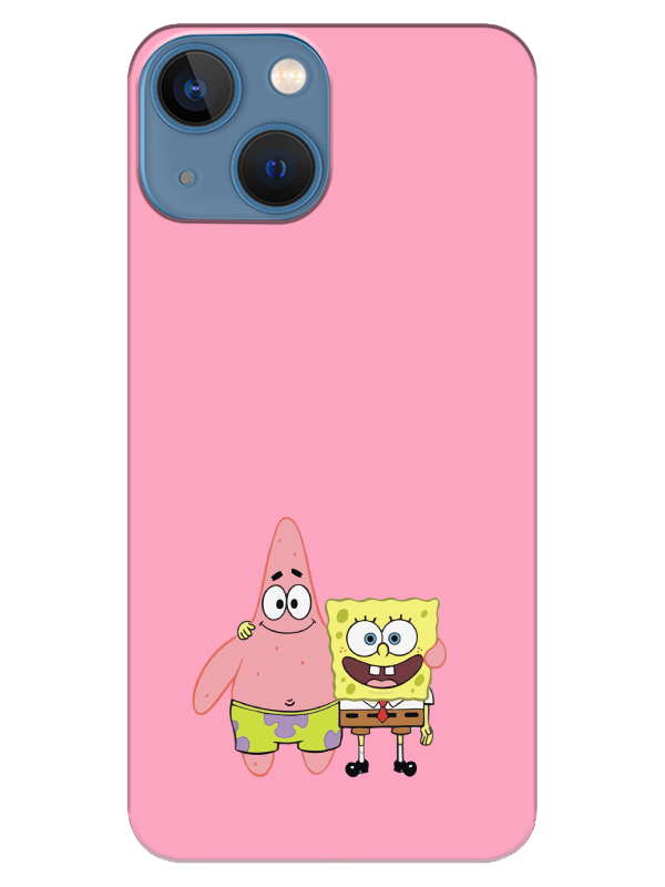 iPhone%2013%20mini%20Sünger%20Bob%20Ve%20Patrickstar%20Pembe%20Telefon%20Kılıfı