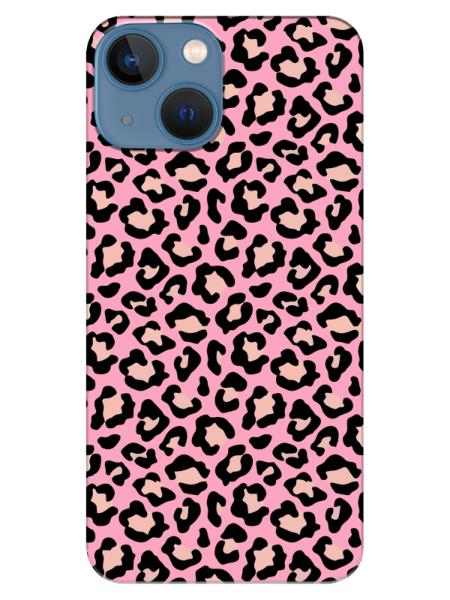 iPhone%2013%20mini%20Leopar%20Desenli%20Pembe%20Telefon%20Kılıfı