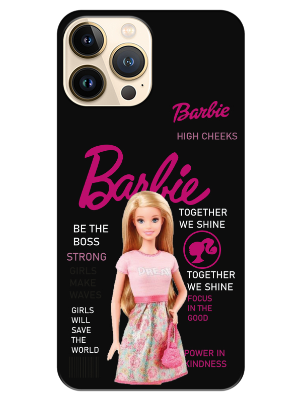 iPhone%2013%20Pro%20Max%20Barbie%20Siyah%20Telefon%20Kılıfı