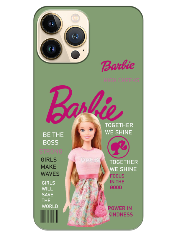 iPhone%2013%20Pro%20Max%20Barbie%20Yeşil%20Telefon%20Kılıfı