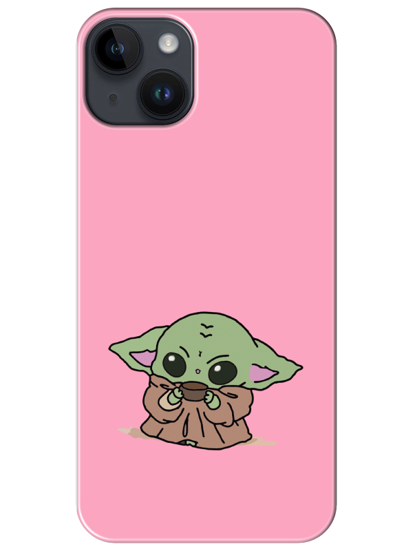 iPhone%2014%20Baby%20Yoda%20Pembe%20Telefon%20Kılıfı