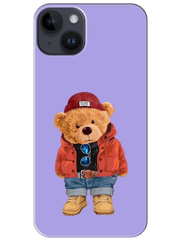 iPhone%2014%20Teddy%20Bear%20Lila%20Telefon%20Kılıfı