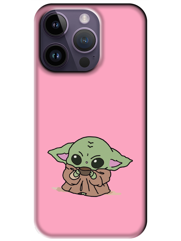 iPhone%2014%20Pro%20Baby%20Yoda%20Pembe%20Telefon%20Kılıfı