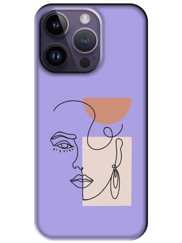 iPhone%2014%20Pro%20Women%20Art%20Lila%20Telefon%20Kılıfı