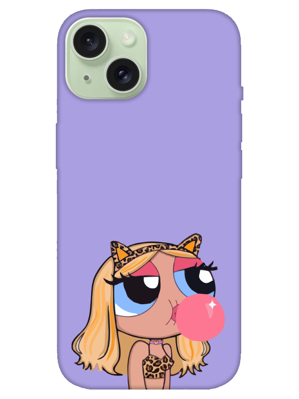 iPhone%2015%20Powerpuff%20Girls%20Lila%20Telefon%20Kılıfı