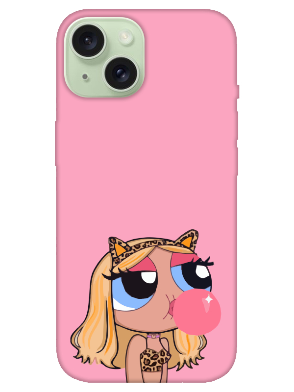 iPhone%2015%20Plus%20Powerpuff%20Girls%20Pembe%20Telefon%20Kılıfı