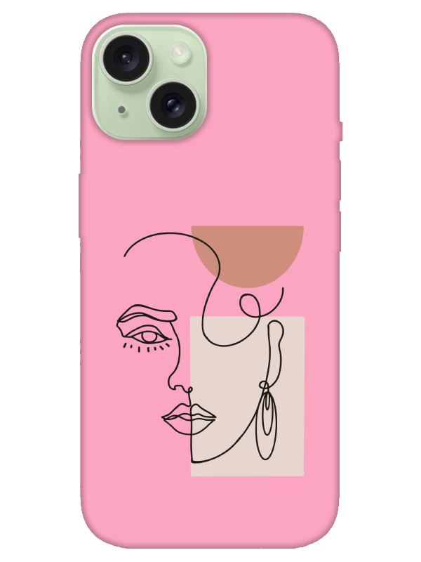 iPhone%2015%20Women%20Art%20Pembe%20Telefon%20Kılıfı