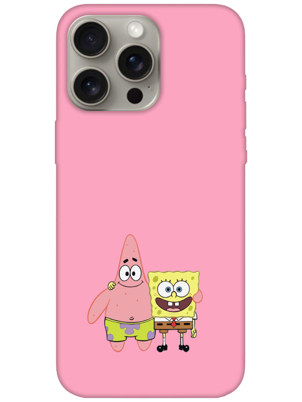 iPhone%2015%20Pro%20Sünger%20Bob%20Ve%20Patrickstar%20Pembe%20Telefon%20Kılıfı