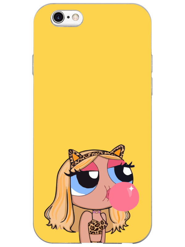 iPhone%206%20Powerpuff%20Girls%20Sarı%20Telefon%20Kılıfı