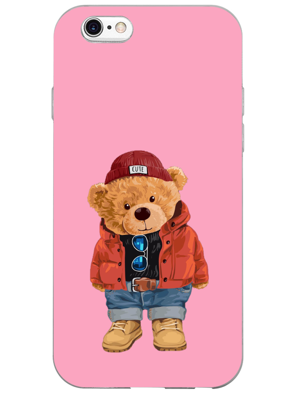 iPhone%206%20Teddy%20Bear%20Pembe%20Telefon%20Kılıfı