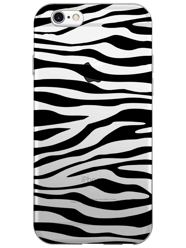 iPhone%206%20Zebra%20Desen%20Şeffaf%20Telefon%20Kılıfı