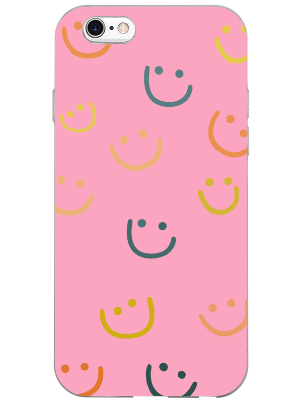 iPhone%206%20Emoji%20Gülen%20Yüz%20Pembe%20Telefon%20Kılıfı