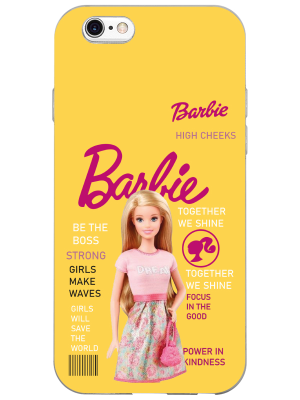 iPhone%206s%20Plus%20Barbie%20Sarı%20Telefon%20Kılıfı