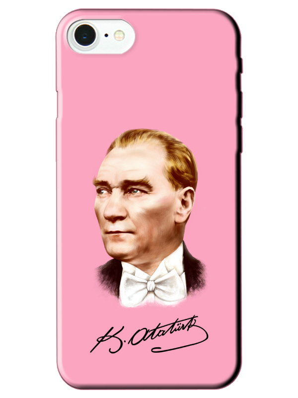 iPhone%207%20Atatürk%20İmzalı%20Pembe%20Telefon%20Kılıfı