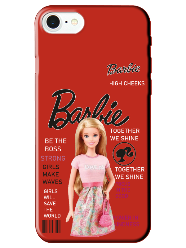 iPhone%207%20Barbie%20Kırmızı%20Telefon%20Kılıfı