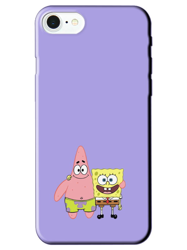 iPhone%207%20Sünger%20Bob%20Ve%20Patrickstar%20Lila%20Telefon%20Kılıfı