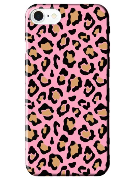 iPhone%207%20Leopar%20Desenli%20Pembe%20Telefon%20Kılıfı