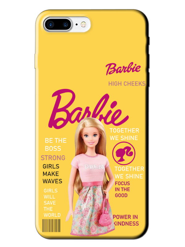 iPhone%207%20Plus%20Barbie%20Sarı%20Telefon%20Kılıfı