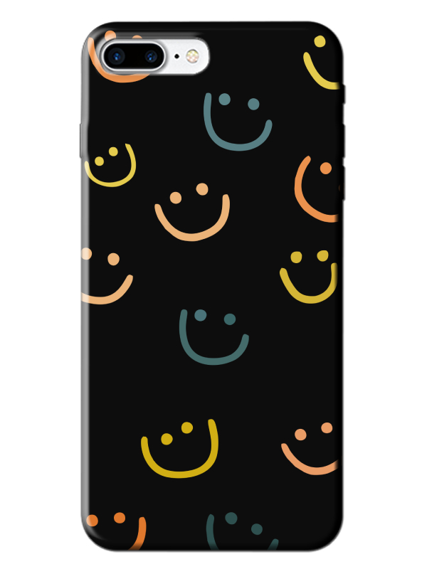 iPhone%207%20Plus%20Emoji%20Gülen%20Yüz%20Siyah%20Telefon%20Kılıfı