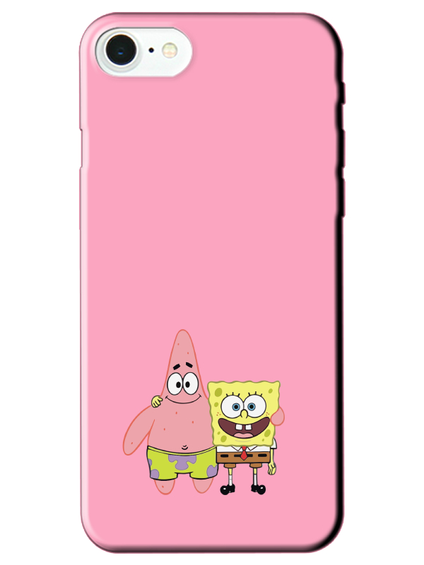 iPhone%208%20Sünger%20Bob%20Ve%20Patrickstar%20Pembe%20Telefon%20Kılıfı