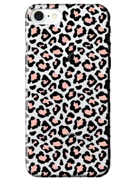 iPhone%208%20Leopar%20Desenli%20Şeffaf%20Telefon%20Kılıfı