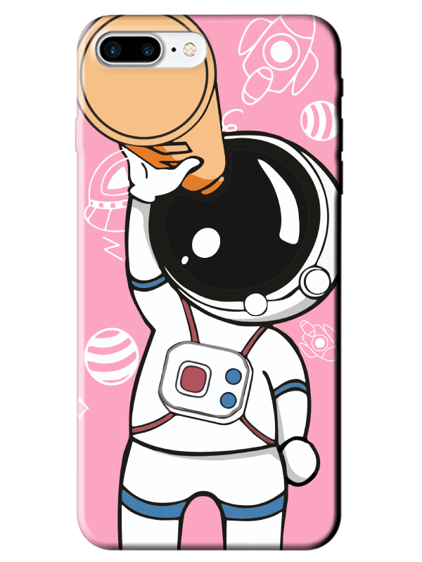 iPhone%208%20Plus%20Astronot%20Pembe%20Telefon%20Kılıfı