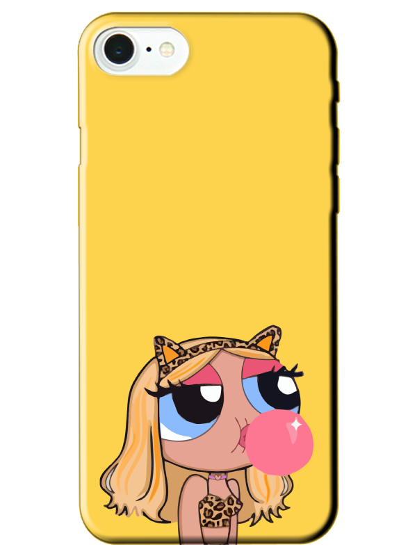 iPhone%20SE%202020%20Powerpuff%20Girls%20Sarı%20Telefon%20Kılıfı