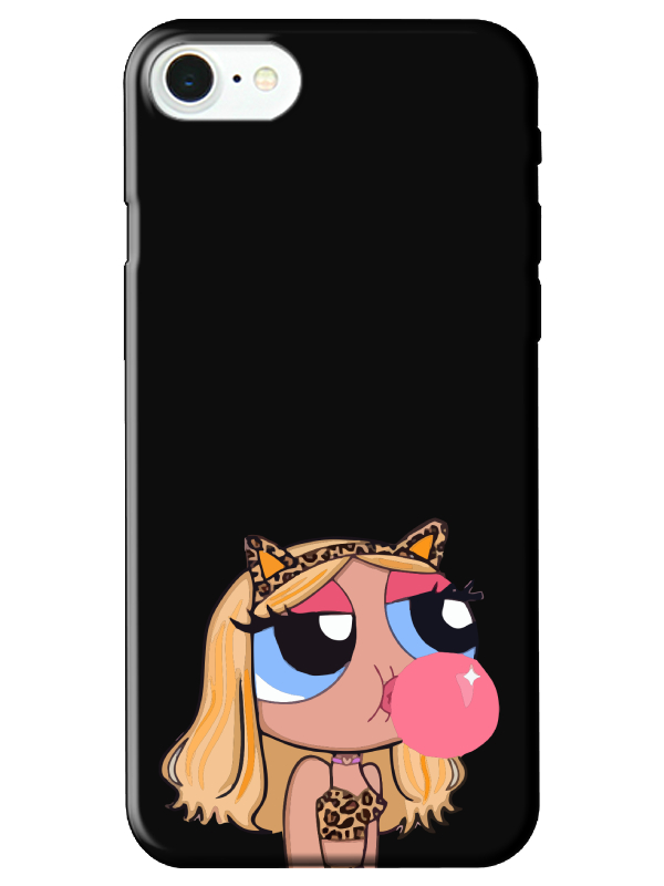 iPhone%20SE%202020%20Powerpuff%20Girls%20Siyah%20Telefon%20Kılıfı