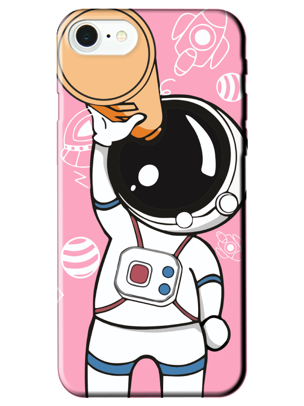 iPhone%20SE%202020%20Astronot%20Pembe%20Telefon%20Kılıfı