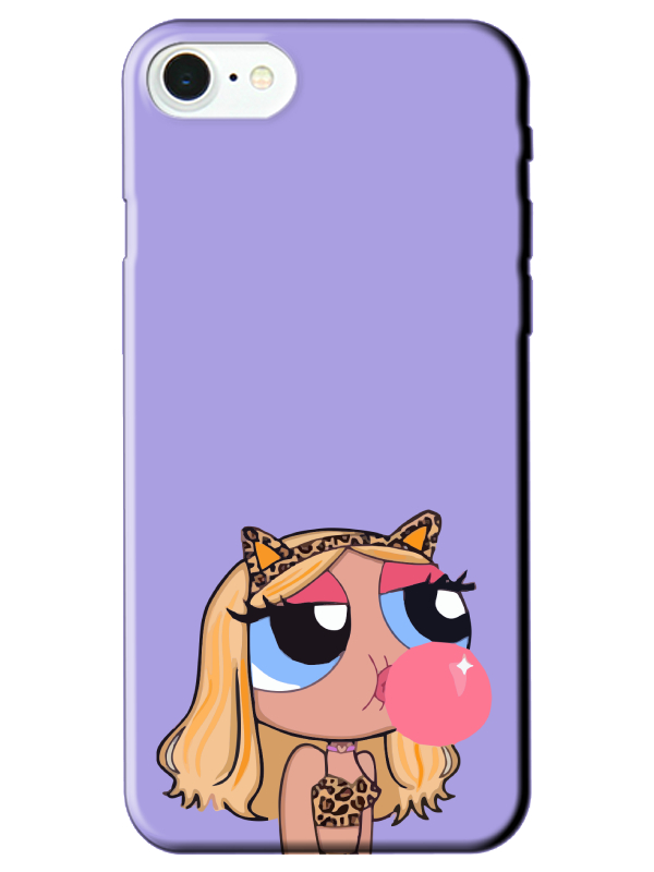 iPhone%20SE%202022%20Powerpuff%20Girls%20Lila%20Telefon%20Kılıfı