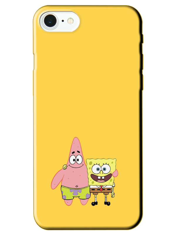 iPhone%20SE%202022%20Sünger%20Bob%20Ve%20Patrickstar%20Sarı%20Telefon%20Kılıfı