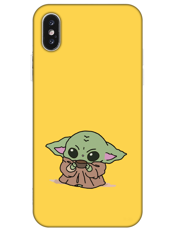 iPhone%20X%20Baby%20Yoda%20Sarı%20Telefon%20Kılıfı