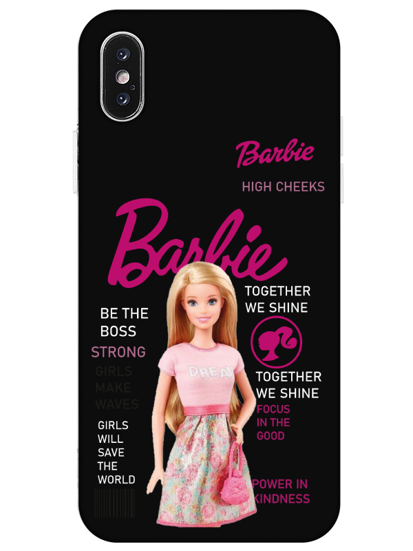 iPhone%20X%20Barbie%20Siyah%20Telefon%20Kılıfı