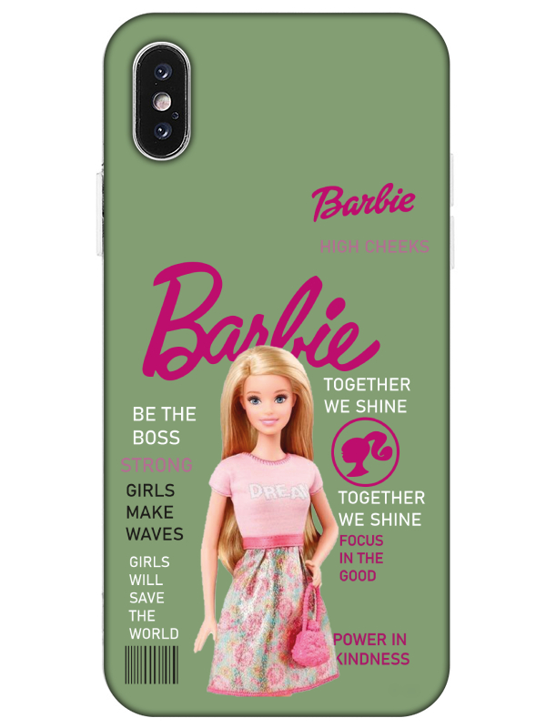 iPhone%20X%20Barbie%20Yeşil%20Telefon%20Kılıfı