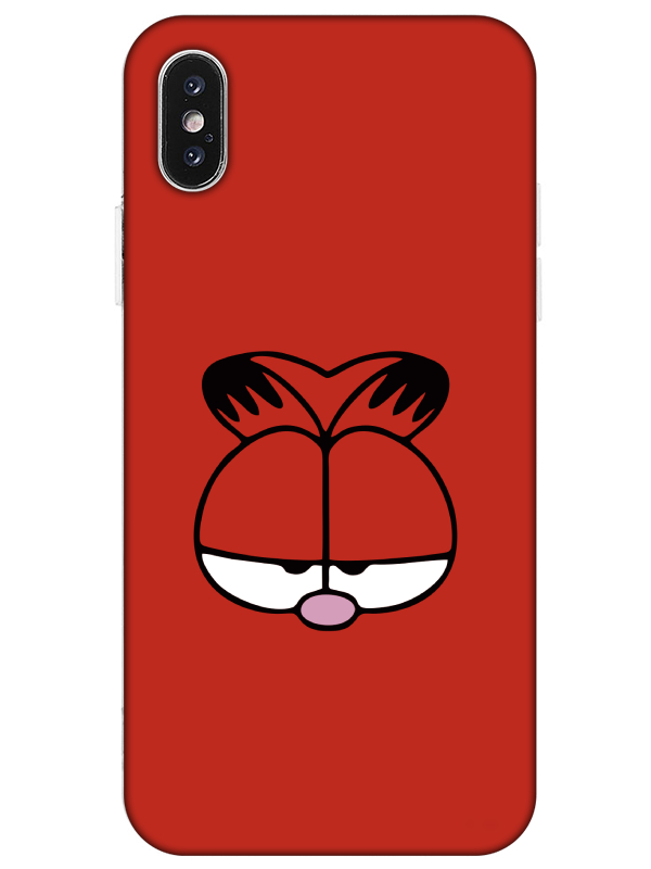 iPhone%20X%20Garfield%20Kırmızı%20Telefon%20Kılıfı