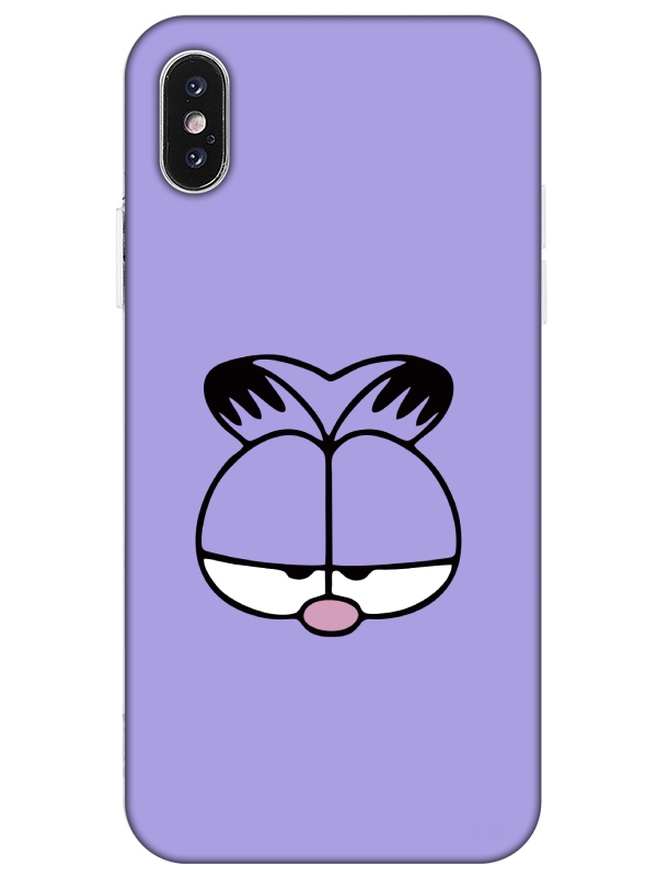 iPhone%20X%20Garfield%20Lila%20Telefon%20Kılıfı