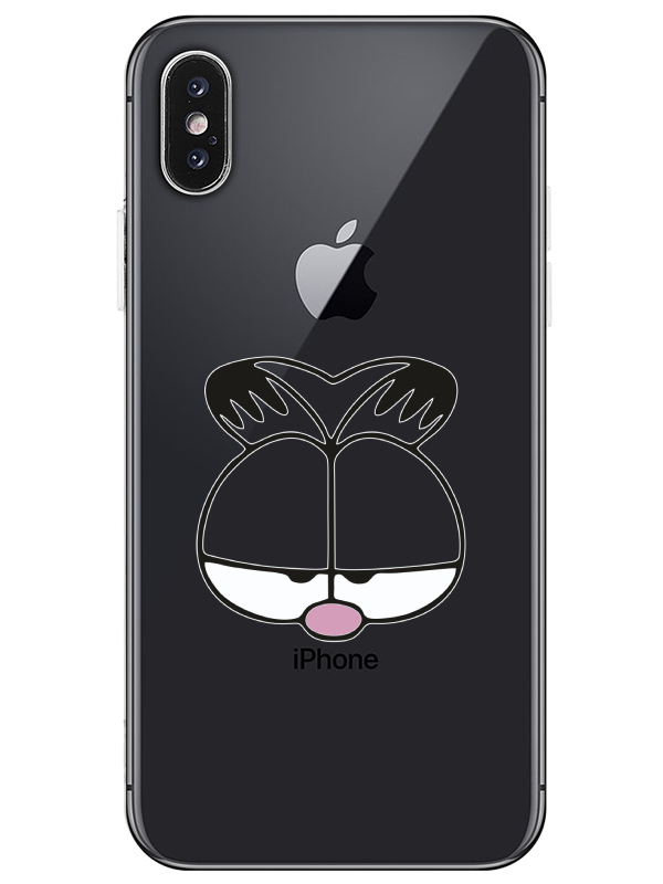 iPhone%20X%20Garfield%20Şeffaf%20Telefon%20Kılıfı