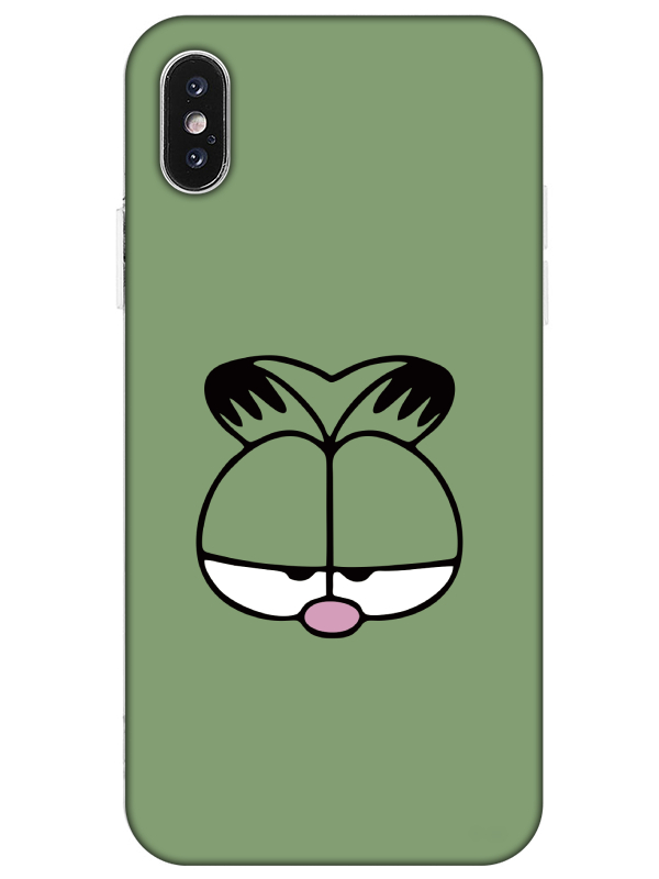 iPhone%20X%20Garfield%20Yeşil%20Telefon%20Kılıfı